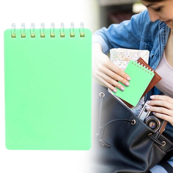 Yeuimy Journal Pocket Notebook Graph Ruled Spiral Notepad Mini Portable Hardcover A7 Grid Notebooks For Teacher College Work Office Note Taking Study Supplies Back To Teacher Green For Sketches
