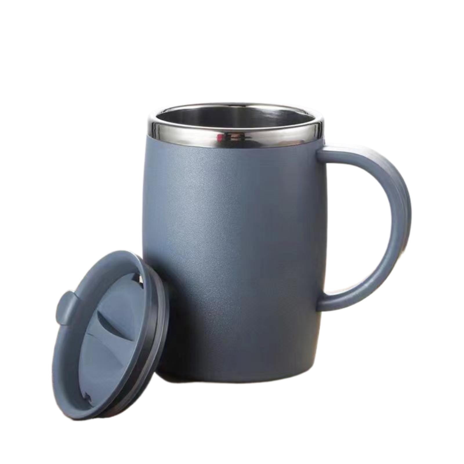 Taza Térmica Aislada De Acero Inoxidable 16 Oz: Doble Pared Para Viaje Y Camping