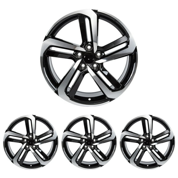 YeulionCraft 19" Wheel Rim 19 X 8.5 inch 5-Lug Black, for Honda Accord 2018-2022, 4 Pack