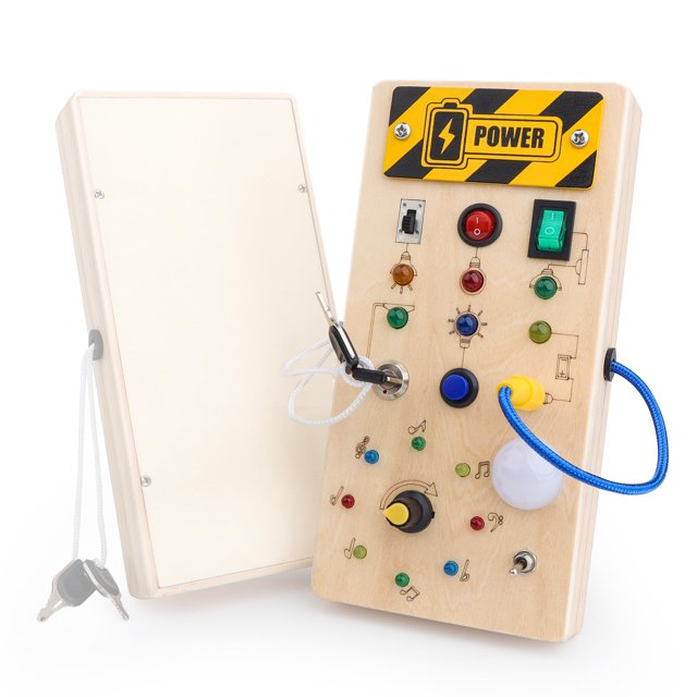 Yewdrum Montessori Toddler Busy Board Wooden Early Development