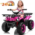 thumbnail image 1 of Yexmas 24V Kids ATV,Electric ATV for Kids 4 Wheelers Quad Car Toy, Ride On Toy Car As Gift for Kids,Pink, 1 of 7