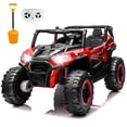 thumbnail image 1 of Yexmas 24V Kids Ride on Car Truck,2 Seater Kids Electric Car with Remote Control,4WD Toddler Ride on Car with 110lb Weight Capacity,Red, 1 of 10
