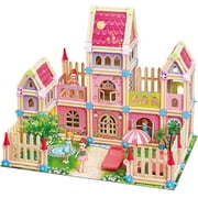 SainSpeed Doll house princess castle girl villa set children play house  simulation assembled toy birthday gift 126 sets 