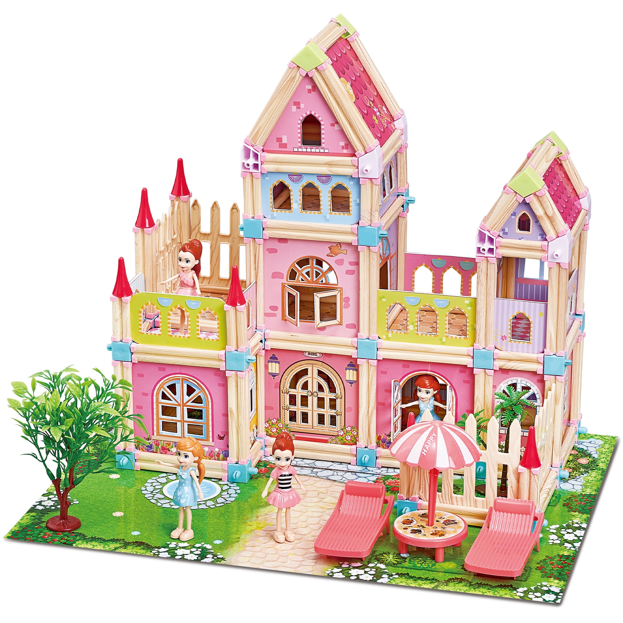 Girls wooden hot sale castle