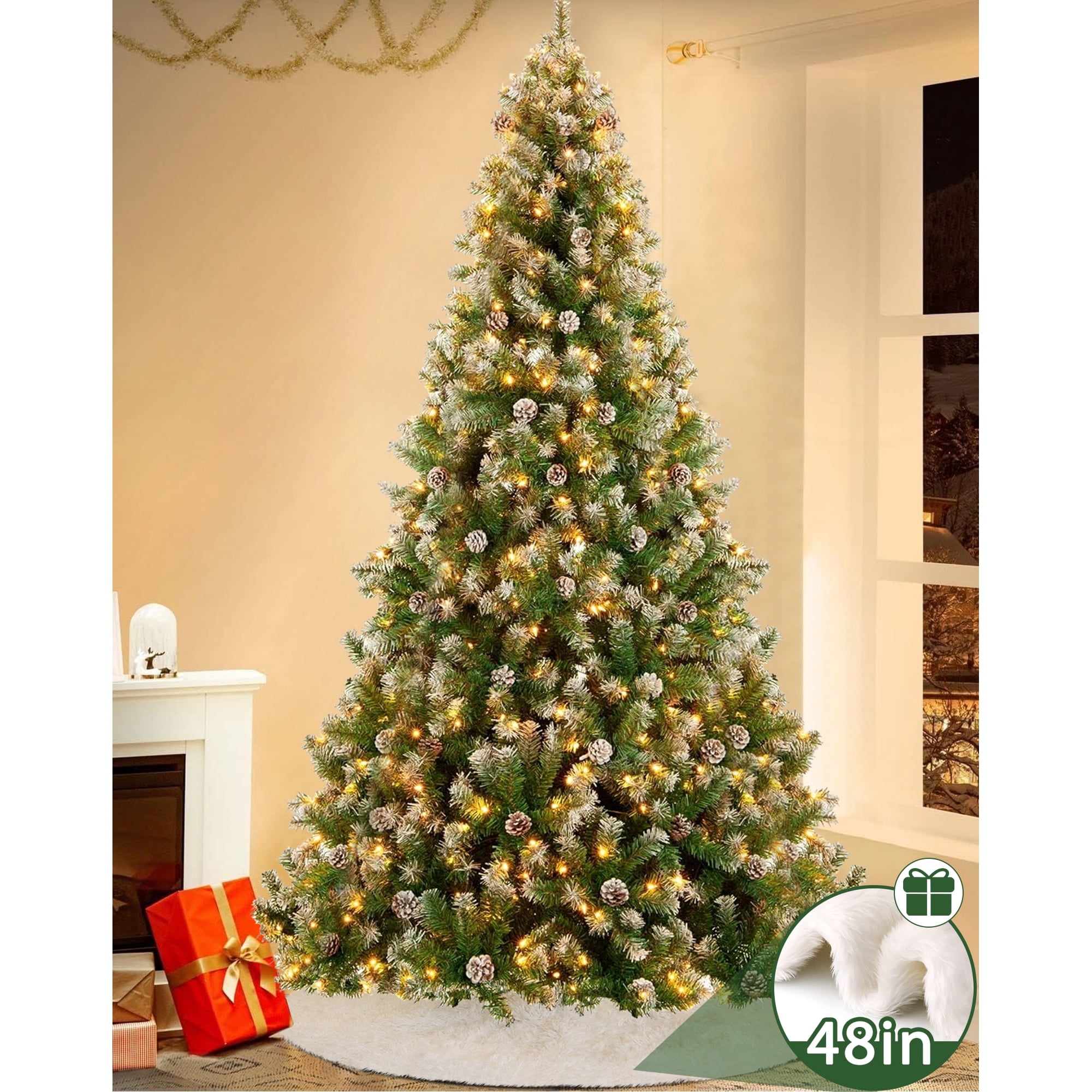 TEAYINGDE Realistic Artificial Christmas Tree