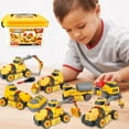 thumbnail image 1 of Yexmas 7-in-1 Take Apart Construction Truck Toy with Storage Box – STEM Learning Toy & DIY Building Play Set for 4 - 5 -6 - 7 - 8 Years Kids Boys Girls, 1 of 8