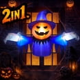 thumbnail image 1 of Yexmas 2-in-1 Halloween Inflatable Pumpkin Ghost,4 FT Halloween Window Decoration, Blow Up Outdoor Halloween Decor for Yard, Garden, Lawn, Porch,Indoor Outdoor Party, 1 of 8