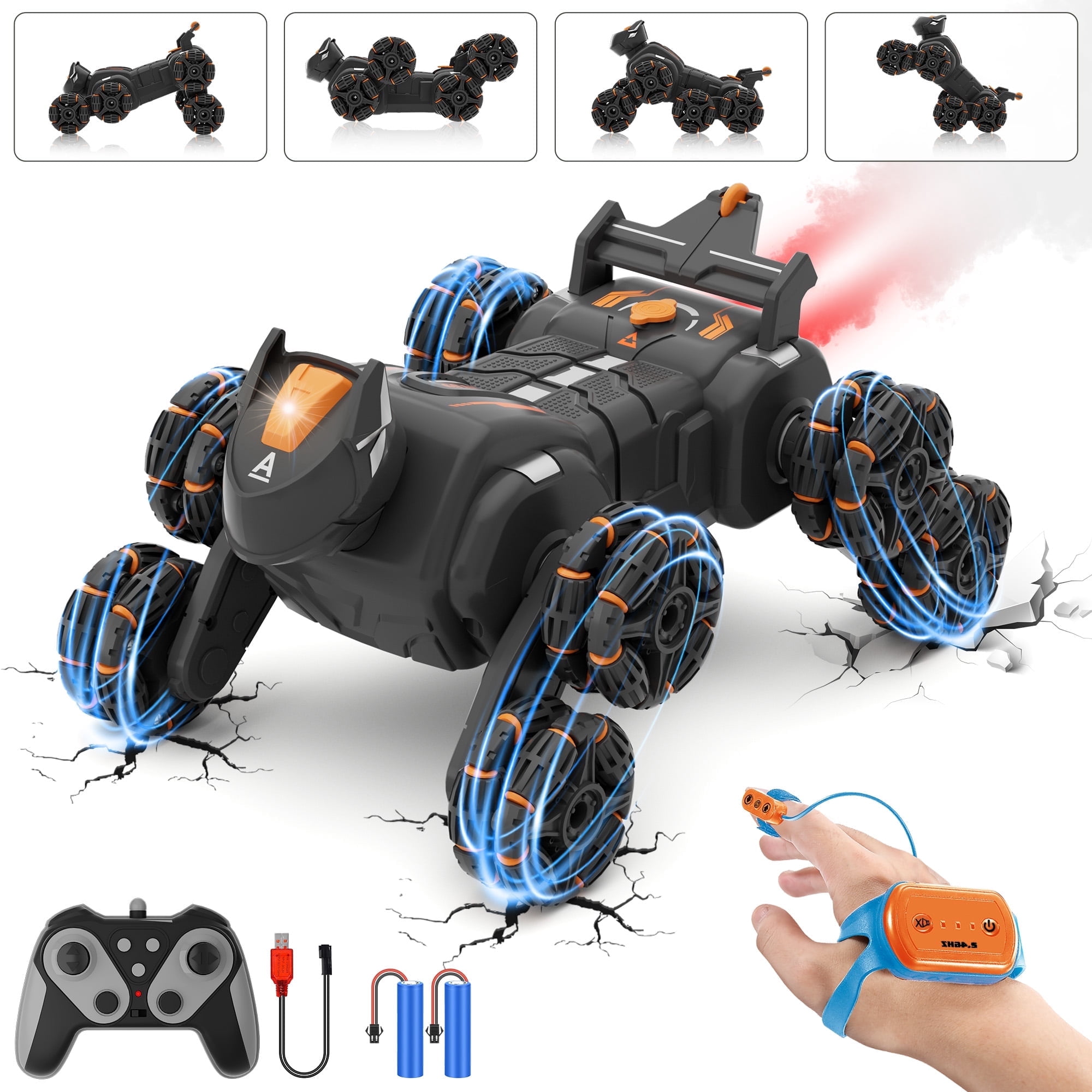 Yexmas 8WD Gesture Sensing Stunt Rc Cars,2.4GHz Hand Remote
