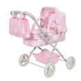 thumbnail image 1 of Yexmas Baby Doll Pram Stroller Carriage for 18" Dolls, W/ Matching Bag, Gift for Boys & girls, Pink, 1 of 7