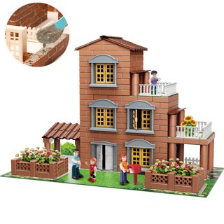 Jtween DIY Miniature House Kit Tiny House Kit with Furniture,Miniatures Dollhouse Kit Miniature Greenhouse DIY Craft Kits for Adult to Build Tiny