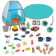 thumbnail image 1 of Yexmas Kids Camping Set with Tent 41pcs - Outdoor Campfire Toy Set for Toddlers Kids Boys Girls - Pretend Play Camp Gear Tools, 1 of 8