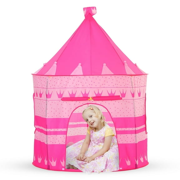 Yexmas Princess Tent, Girls Large Playhouse, Kids Castle Play Tent, Foldable Pop Up Tent Toy for Indoor and Outdoor Games