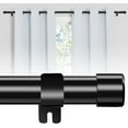 thumbnail image 1 of Yeyebest Black Curtain Rod for windows 30 to 62 inches, 1 inch Metal Curtain Rod Kit with Adjustable Brackets,Splicing Modern Hardware Curtain Rods, 1 of 7