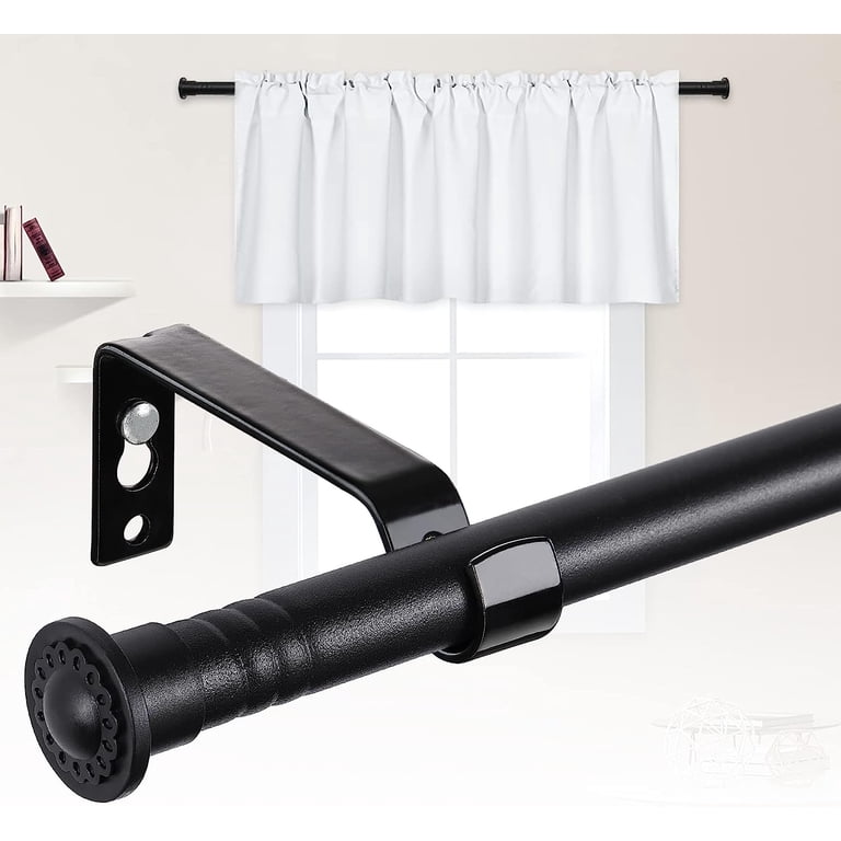 8 Inch Curtain Rod MABOSY Window Curtain Rods 30 To 80 Inch 5/8Inch