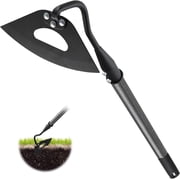 Yeyebest Hardened Hollow Hoe with Long Handle ,25 Inch ,Heavy Duty Garden Hoes for Weeding Loosening Soil Digging Planting Ridging, Handy Hoe Garden Tool