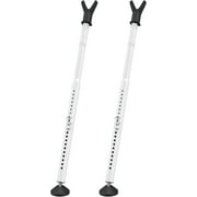 Yeyebest Sliding Door Security Bar & Window 2 Pack, 19-52Inch Door Stopper Barricade Adjustable from Inside for Apartment Home Matte White