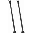 thumbnail image 1 of Yeyebest Sliding Patio Door & window Security Bar, 2 Pack 3 in 1 Hinged Sliding Door Window Security Bar, 28 to 45 Inch Adjustable Door Stopper Barricade  Bar,Matte Black, 1 of 7