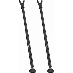 FLY HAWK Sliding Patio Door & window Security Bar, 2 Pack 3 in 1 Hinged Sliding Door Window Security Bar, 28 to 45 Inch Adjustable Door Stopper Barricade Bar,Matte Black