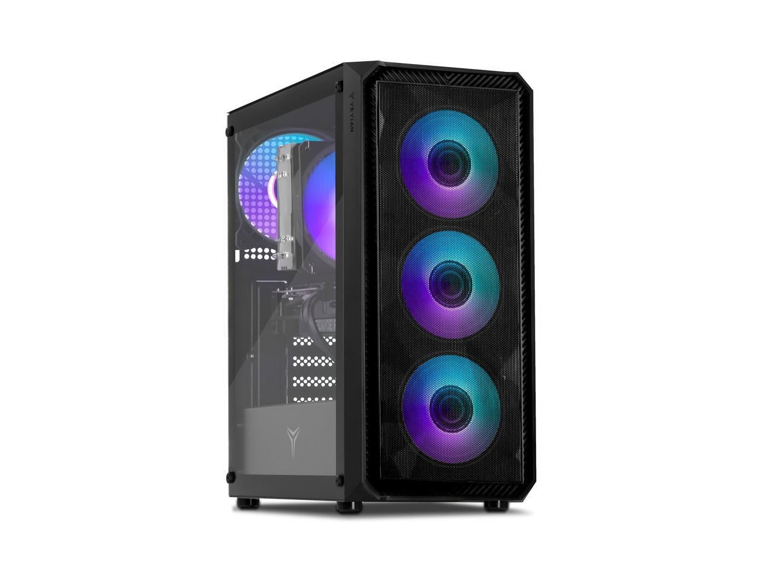 Yeyian Tanto Gaming Desktop - AI Integrated Intel Core i5 13th Gen 13400F, NVIDIA GeForce RTX 4070,16GB DDR5 1 TB PCIe SSD Windows 11 Home 64-bit - YPI-TA34F0B-4701U