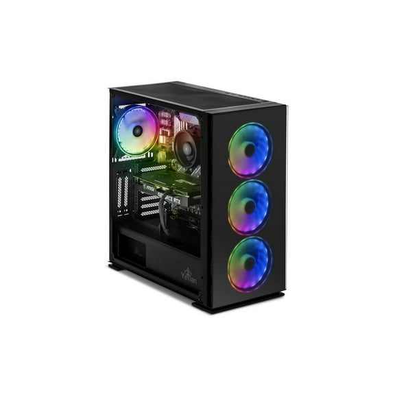 Yeyian Gaming Desktop YPI-YA24F0B-46T1N Intel Core i5 12th Gen 12400F (2.50GHz) 16GB DDR4 1 TB PCIe SSD NVIDIA GeForce RTX 4060 Ti Windows 11 Home 64-bit