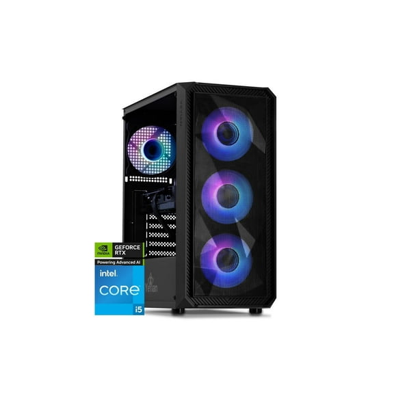 Yeyian Tanto Gaming PC Desktop, Intel Core i5-13400F, Nvidia RTX 4060, 16GB DDR5 5600MHz, 1TB NVMe SSD, 650W Gold PSU, AC Wi-Fi, Windows 11 64-bit, YPI-TA34F0B-4601N
