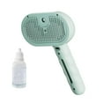 thumbnail image 1 of YfiDSJFGJ 3 in 1 Cat Steam Brush, Pet Spray Hair Removal Comb for Shedding & Grooming, Water Brush for Cats Dogs Small Animals Long Short Haired with One-Click Release Button(Green), 1 of 6