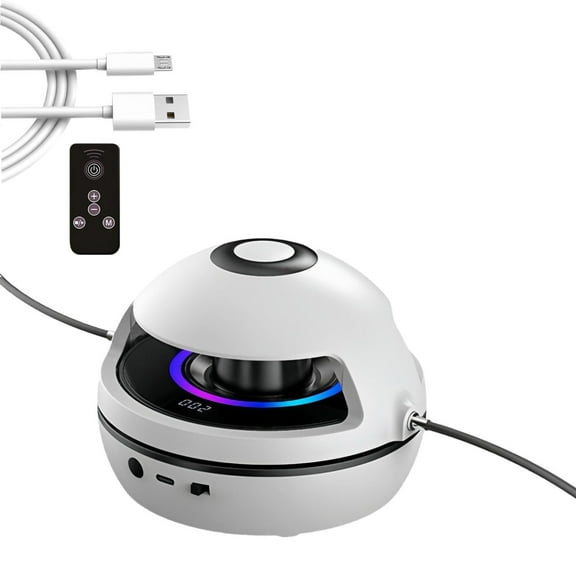 YfiDSJFGJ Auto Jump Trainer, Jump Rope Machine, Rechargeable Jump Rope Machine,Smart Jump Rope Machine, Smart Counting Rope, 1-10 Speed Levels,White