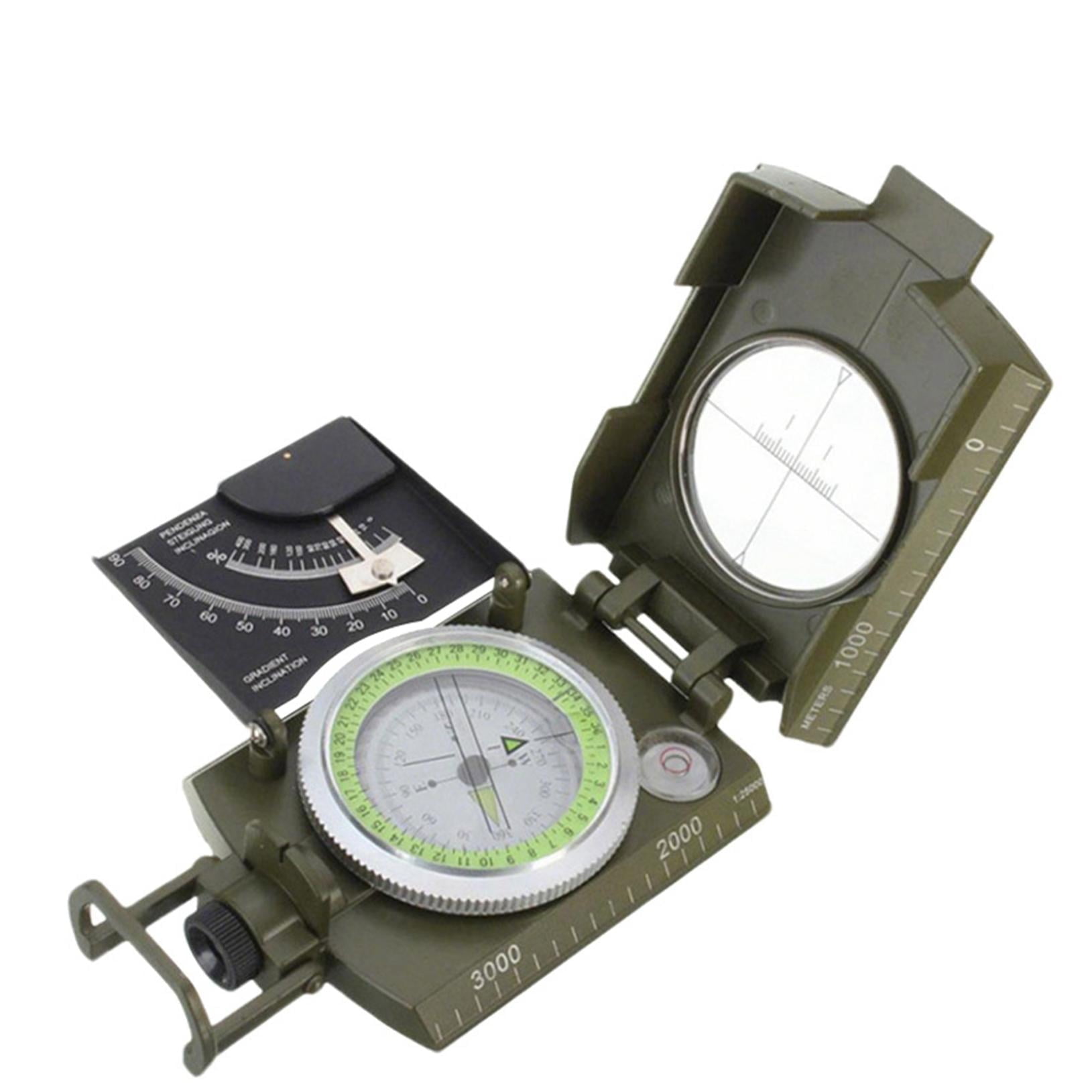 YfiDSJFGJ Multifunctional Sighting Navigation Compass with Inclinometer Impact Resistant \u0026 Waterproof Compass for Hiking, Camping