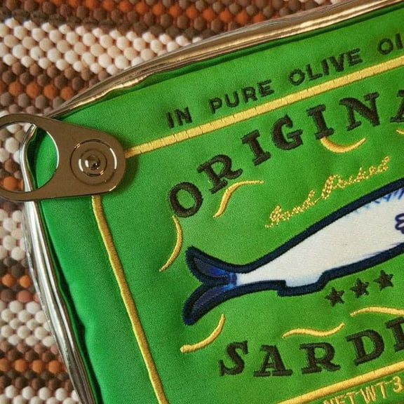 Yforlp Makeup Bag, Sardine Can Cosmetic Bag Bag Canned Sardines Makeup Bag