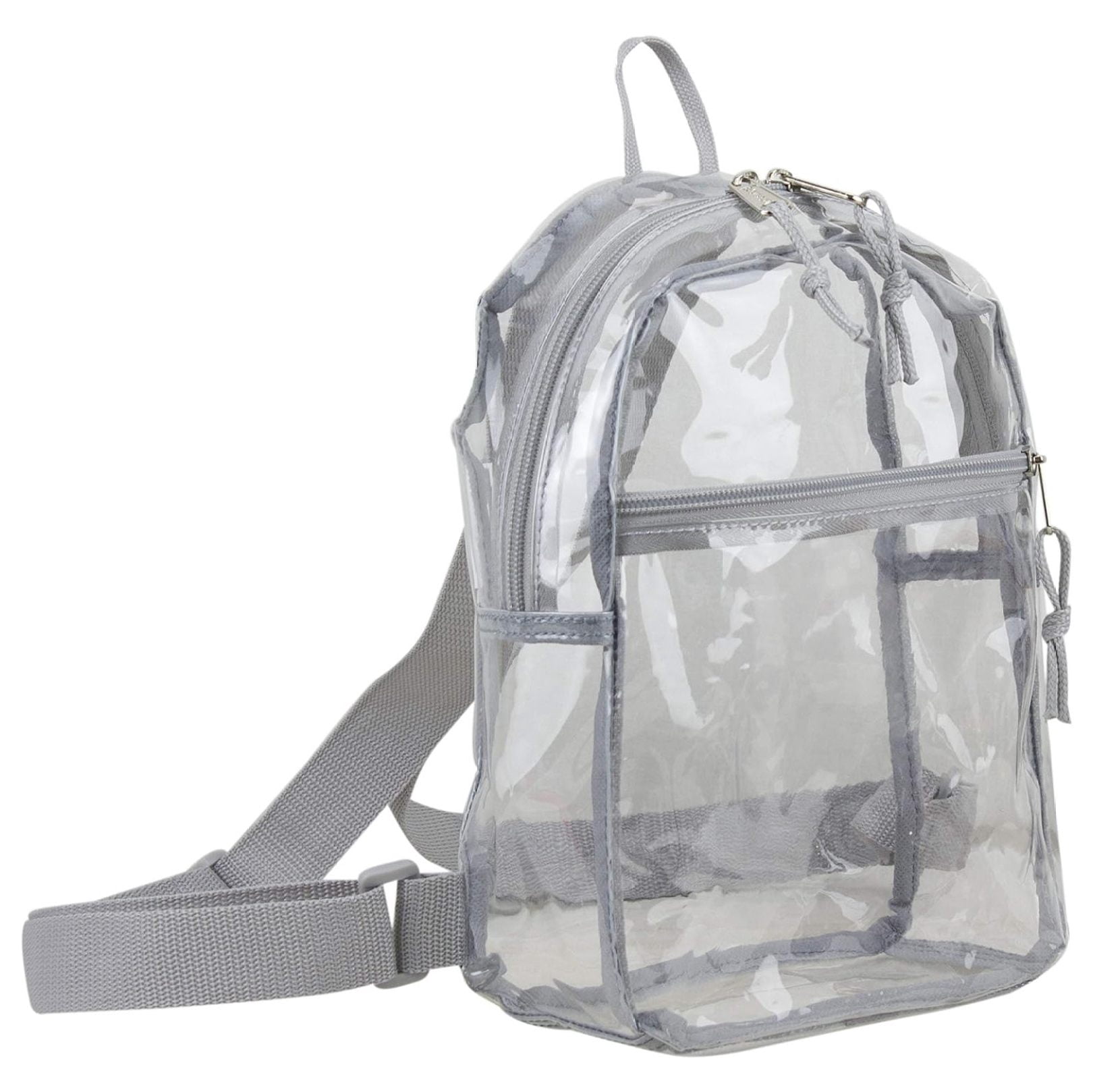 YfulYde 100% Transparent Clear MINI Backpack (10.5 by 8 by 3 Inches) with Adjustable Straps, Clear/Soft Silver - Walmart.com YfulYde 100% Transparent Clear MINI Backpack (10.5 by 8 by 3 Inches) with Adjustable Straps, Clear/Soft Silver - Walmart.com
