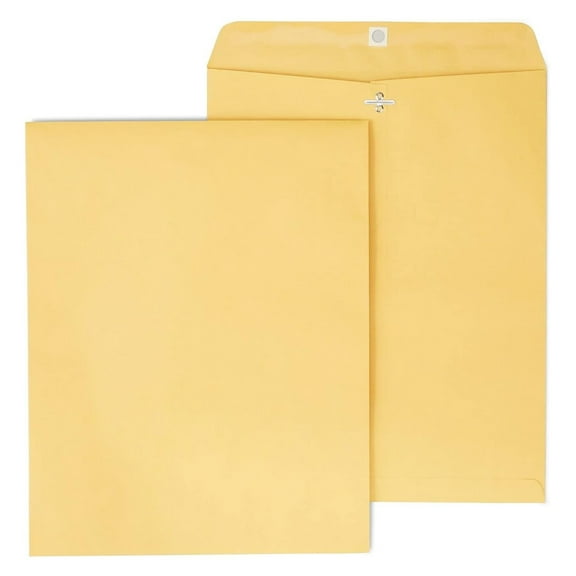 YfulYde 535039 Clasp Envelopes 11-1/2-Inch X 14-1/2-Inch Brown 100/Bx (535039/17082)