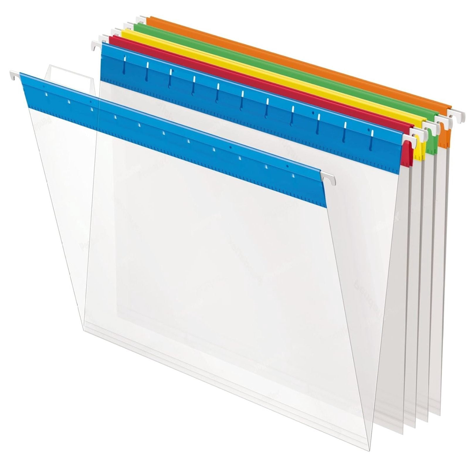 YfulYde 55708 Hanging File Folders, 1/5 Tab, Letter, Assorted Colors (Box of 25)