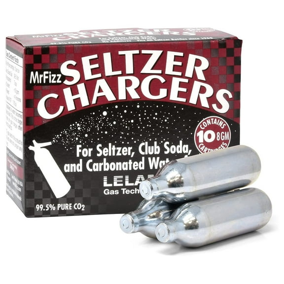 YfulYde 8-gram CO2 Seltzer Soda Cartridges, 40ct