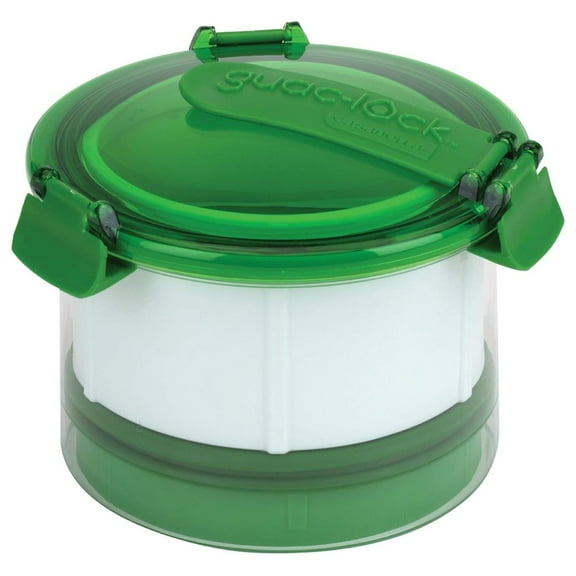 YfulYde Container, Guac-Lock White, Green/Clear