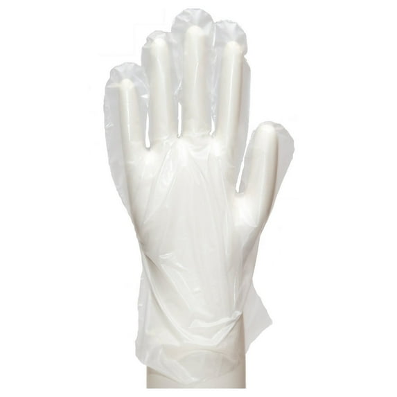 YfulYde Gloves, Embossed, Premium Cast Polyethylene (CPE), Powder , Small, Clear, F10000177 (Case of 1,000)