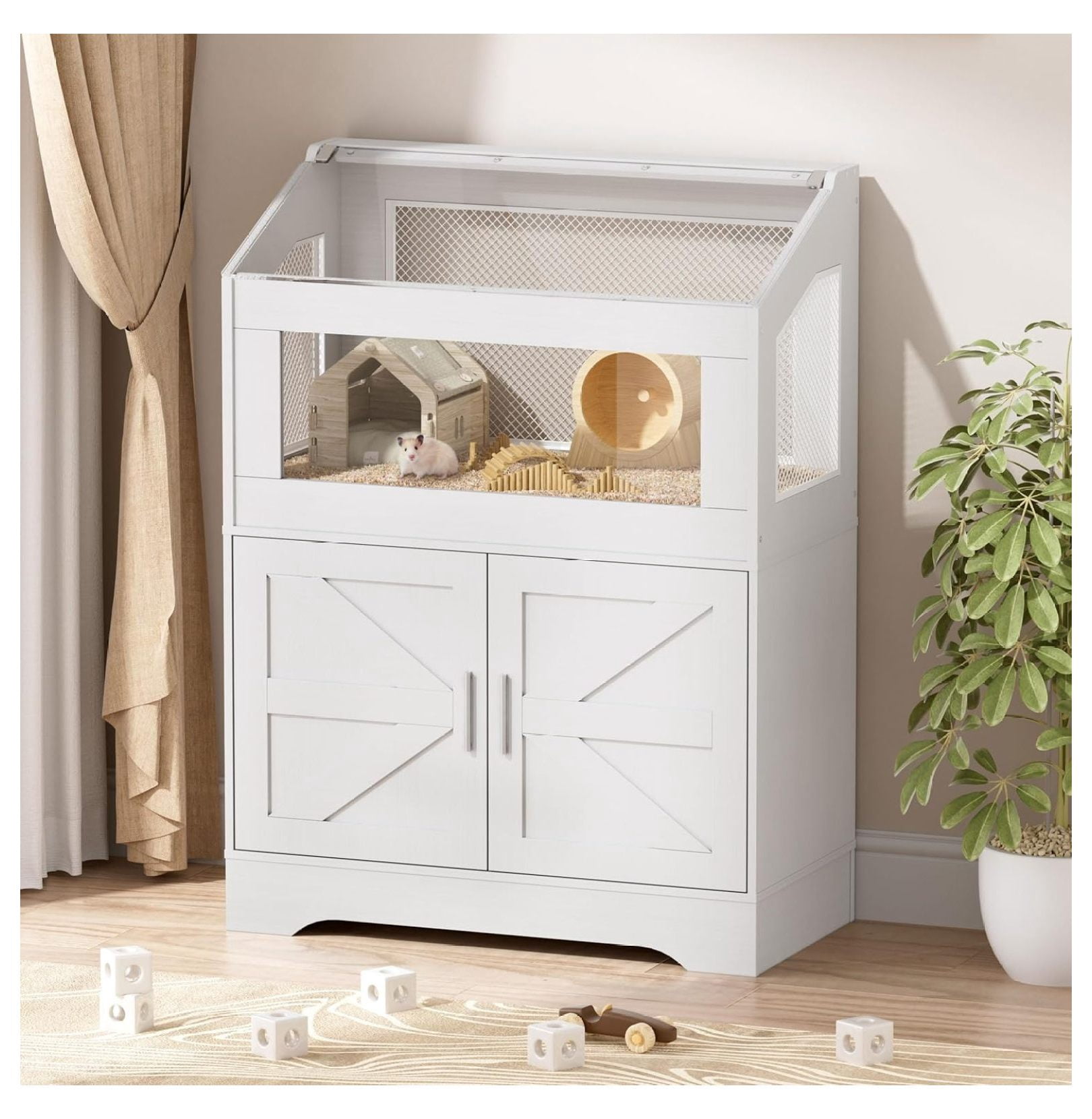 Picture Idea: Yfulyde Hamster Cage Small Animal Cages With Storage Cabinet Visual