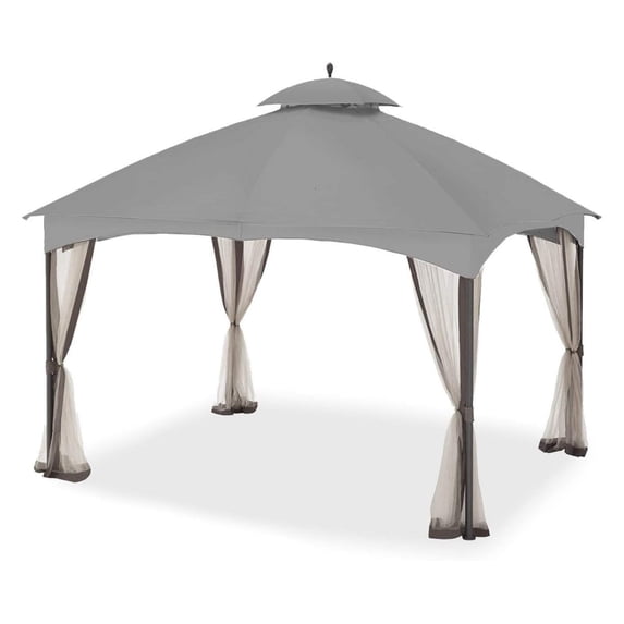 YfulYde Replacement Canopy for The Massillon Biscayne Gazebo - Riplock 350 - Slate Gray