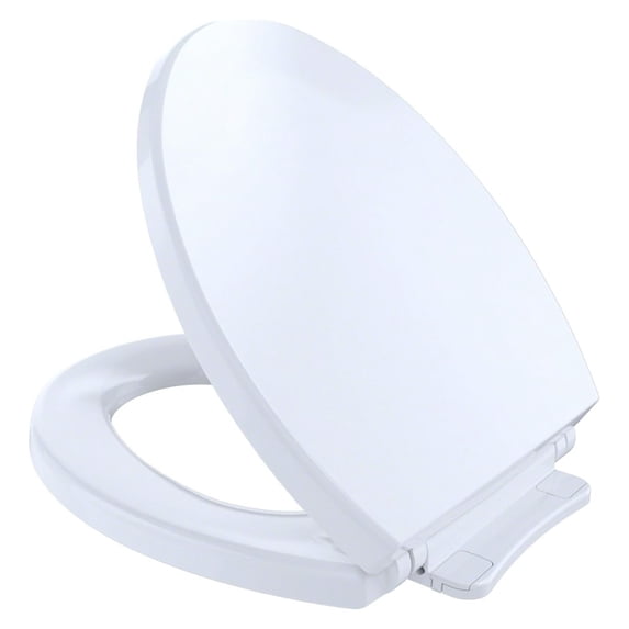 YfulYde SS113#01 Transitional SoftClose Round Toilet Seat, Cotton White