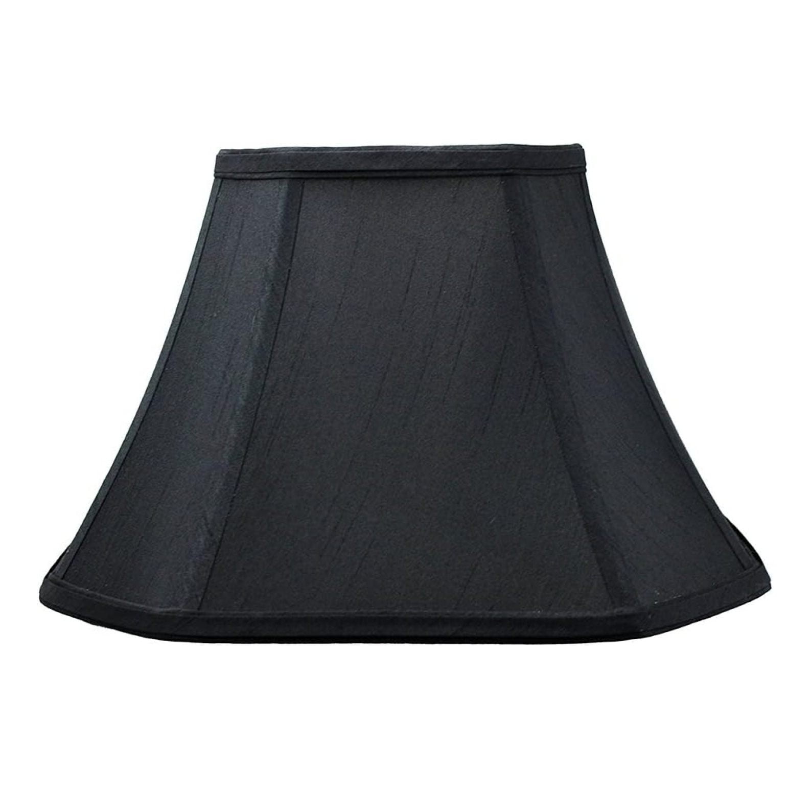 YfulYde Square Cut Corner Lamp Shade, 12-inch, Black, Softback (Spider)