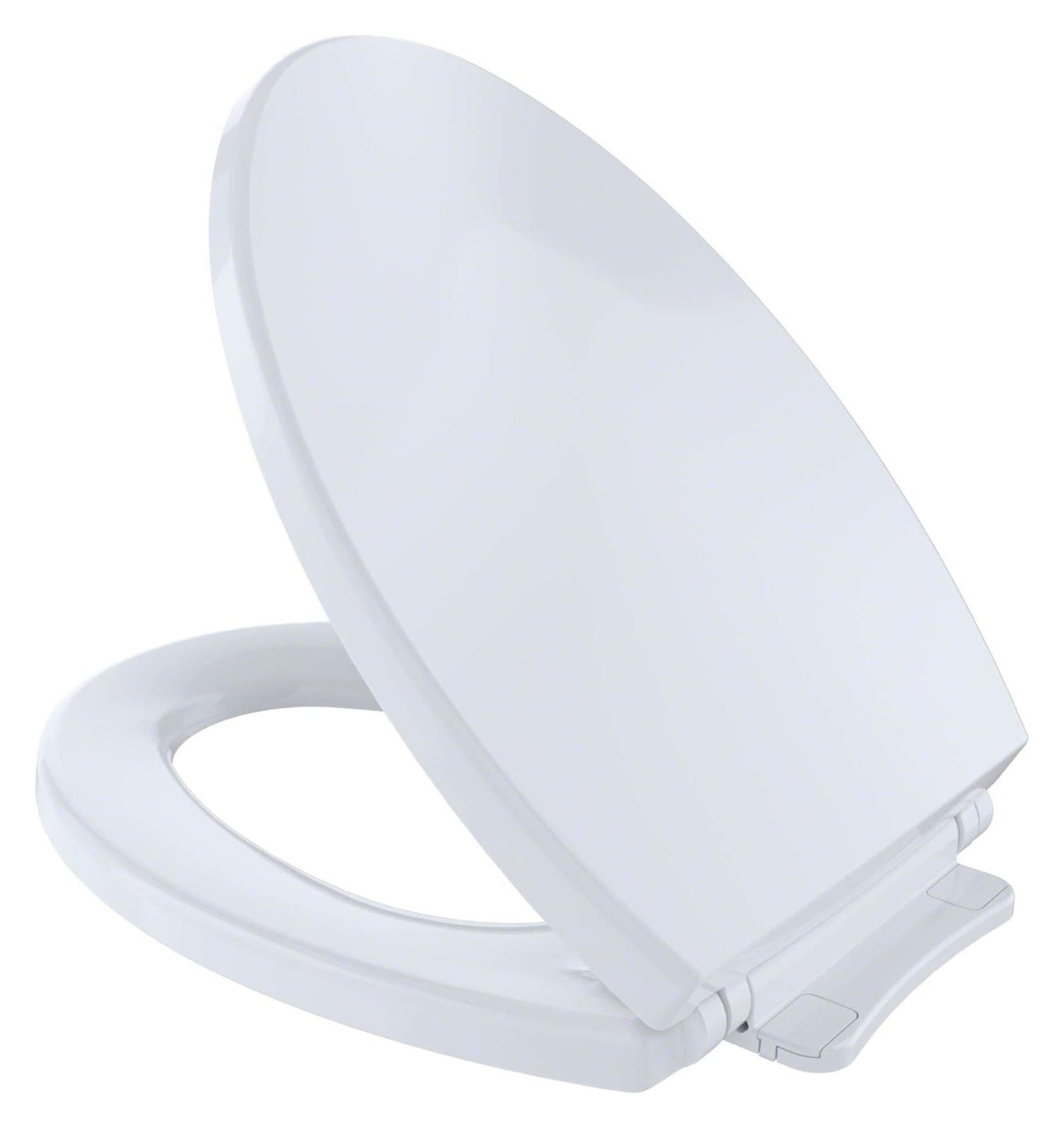 SoftClose Elongated Beige High-Impact Plastic Toilet Seat