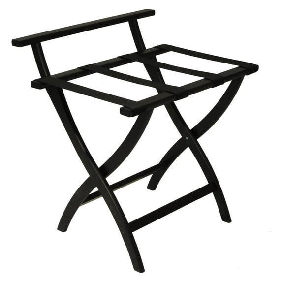 YfulYde WallSaver Luggage Rack,Black Straps