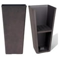 YgIRTID 26 inch Tall Planters for Outdoor Plants,Set of 2 Tapered