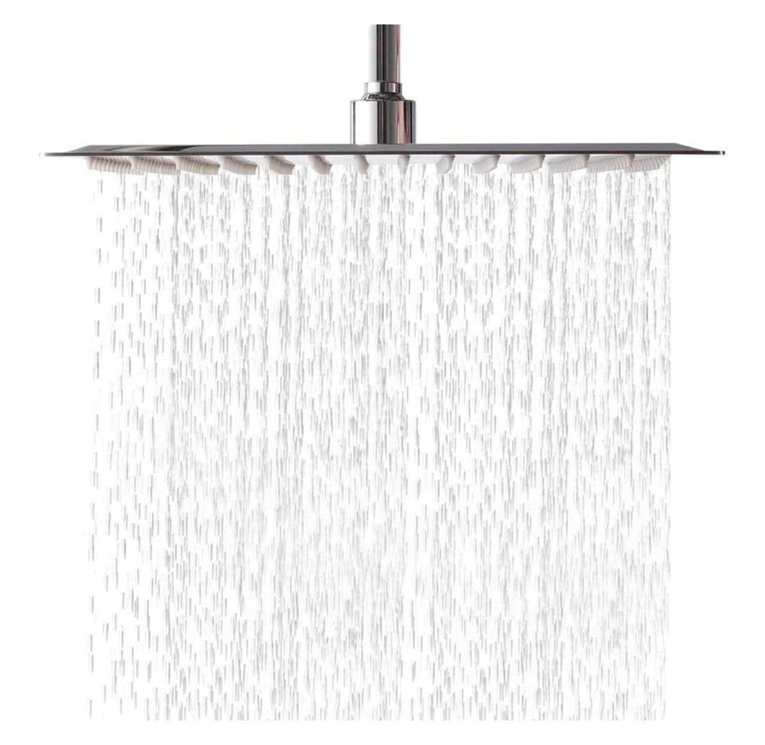 YgIRTID Rainfall Shower Head 10 Inch Solid Square Ultra Thin 304