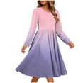 thumbnail image 1 of Ygbgbb Dresses for Women 2026 Spring Dress Lightweight Summer Loose Maxi Dress Casual Long Sleeve V Neck Dress Out Go Dress Pink L, 1 of 6