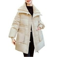 Ygbgbb Puffer Jacket Women Long Lightweight Fashion Coat Thick Zip Up