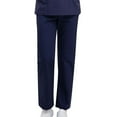 thumbnail image 1 of Ygbgbb Women's Straight Leg Pants with Drawstring Elastic Waist Comfy Stretch Cargo Work Pants with Pockets Navy S, 1 of 4