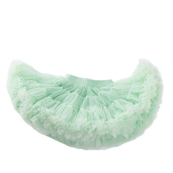Ygbgbb Womens Pleated Elastic Waist Skirts Above Knee Length Skirts Pleated Elastic Waist Skirts Solid Color Mint Green XS