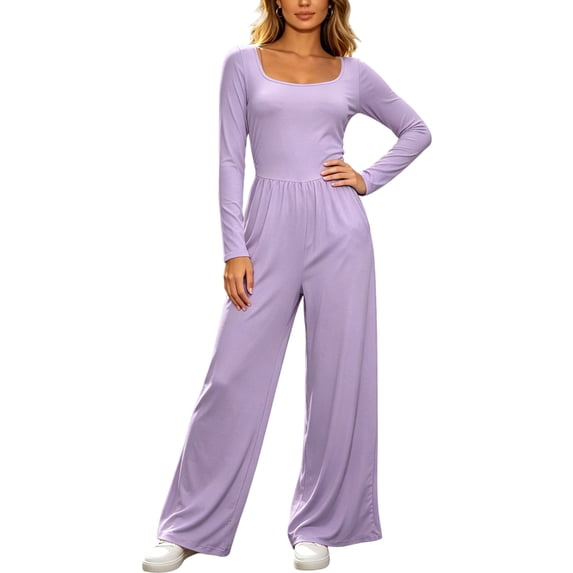 Ygbgbb Womens V Neck Cami Stripe Print High Waist Wide Leg Jumpsuit with Side Pockets for Beach Purple XXL
