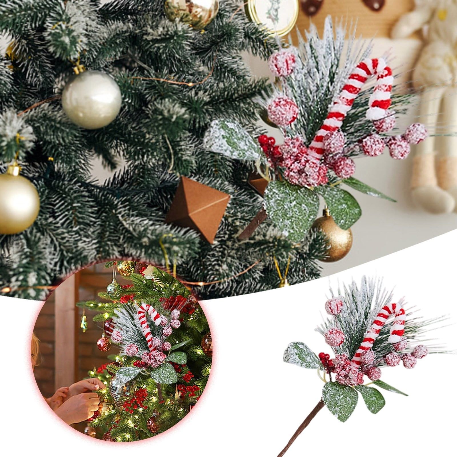 Ygdeyg 10'' Christmas Picks And Sprays Artificial Assorted Berry Picks — free download
