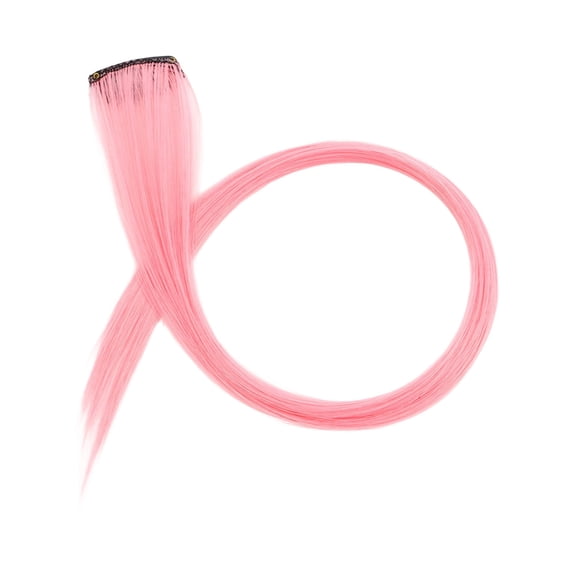 Ygdeyg Colorful Straight Long Clip-In Hair Extensions, Party Highlights Hairpiece For Kids & Girls, For Festivals, Parties & Hairstyle Decoration